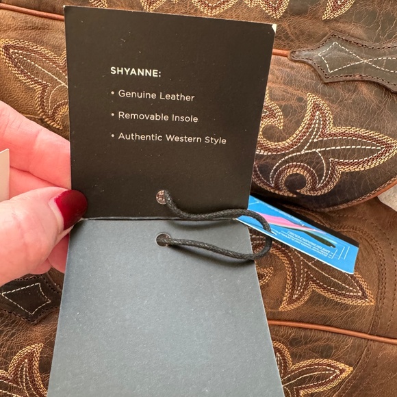 SHYANNE Women’s Jesse Performance Zero Gravity Leather Western Boots NIB size 8 - Picture 9 of 16